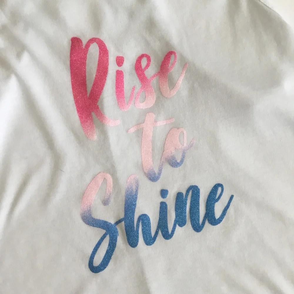Athletic Works Girl’s Tank Top “Rise To Shine” M